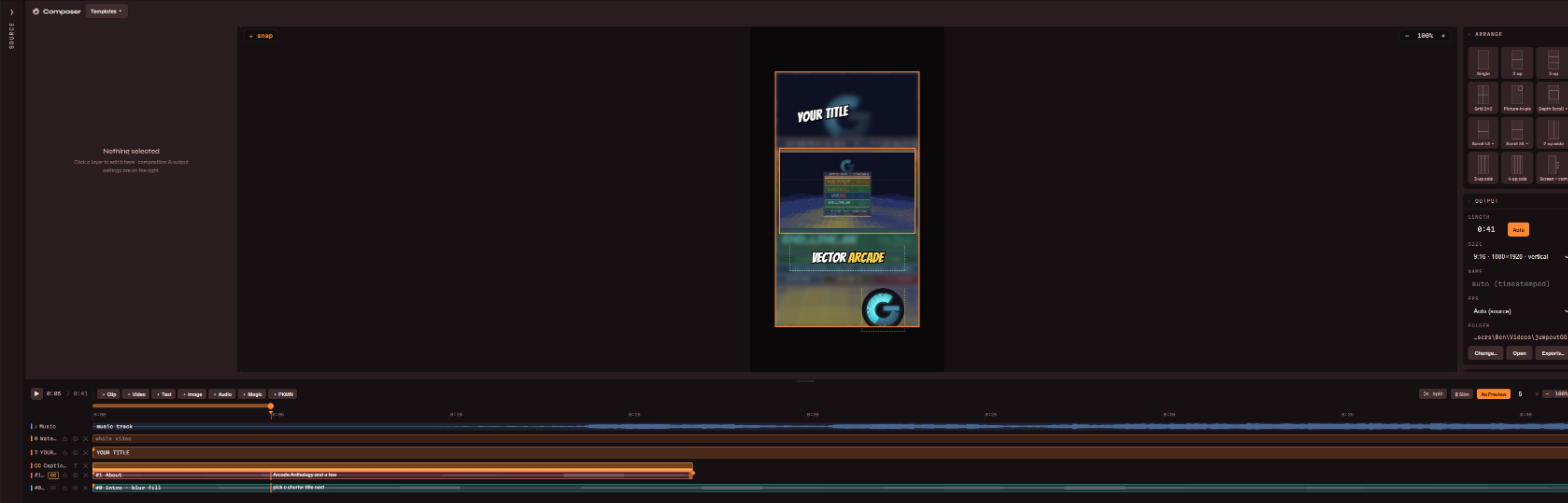 The Composer: offers full control to make any video you need